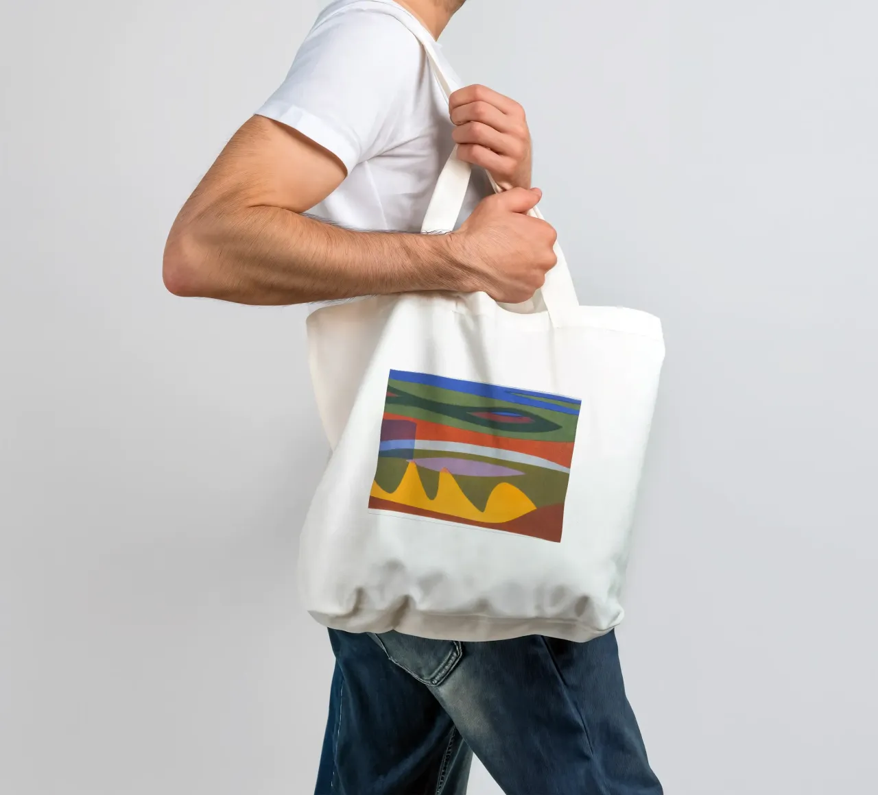 overlapping layers colorful borsa in juta da Histrol