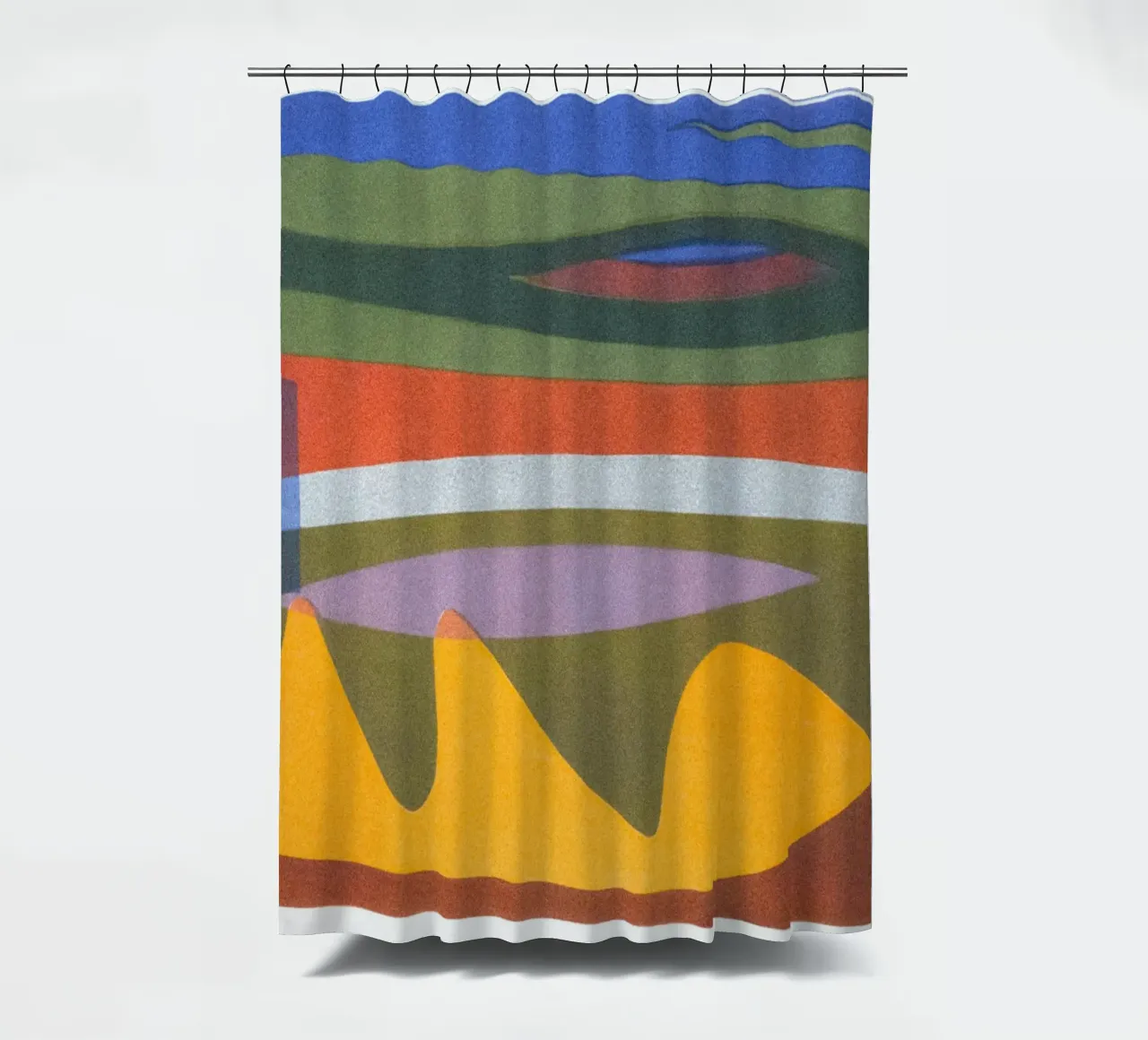 overlapping layers colorful tenda da doccia da Histrol