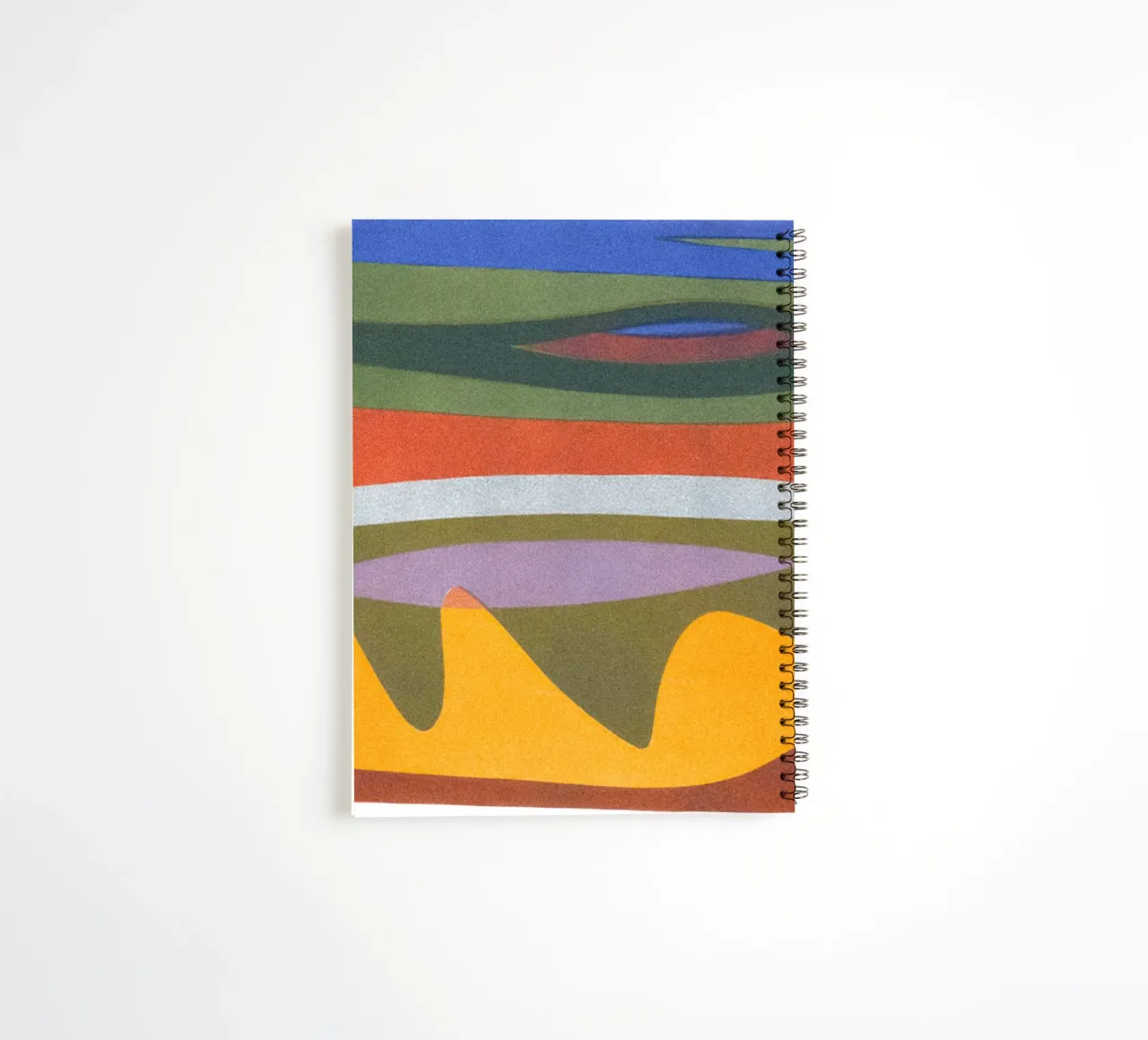 overlapping layers colorful spiral notebook by Histrol