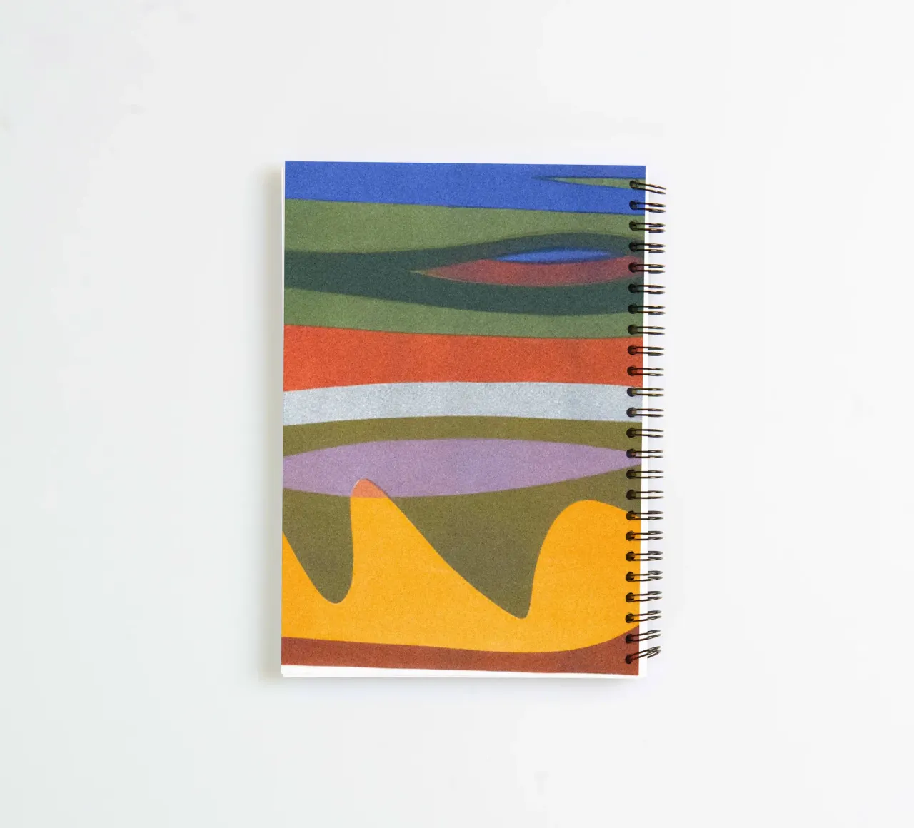 overlapping layers colorful spiral notebook by Histrol