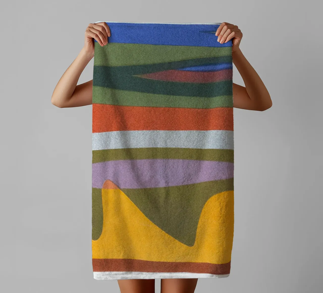 overlapping layers colorful asciugamano da bagno da Histrol