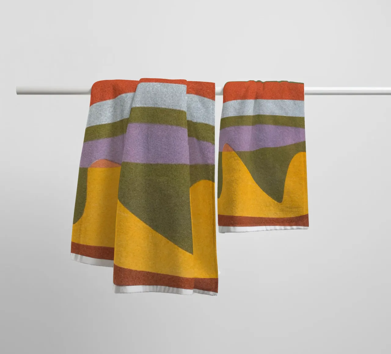 overlapping layers colorful asciugamano da bagno da Histrol