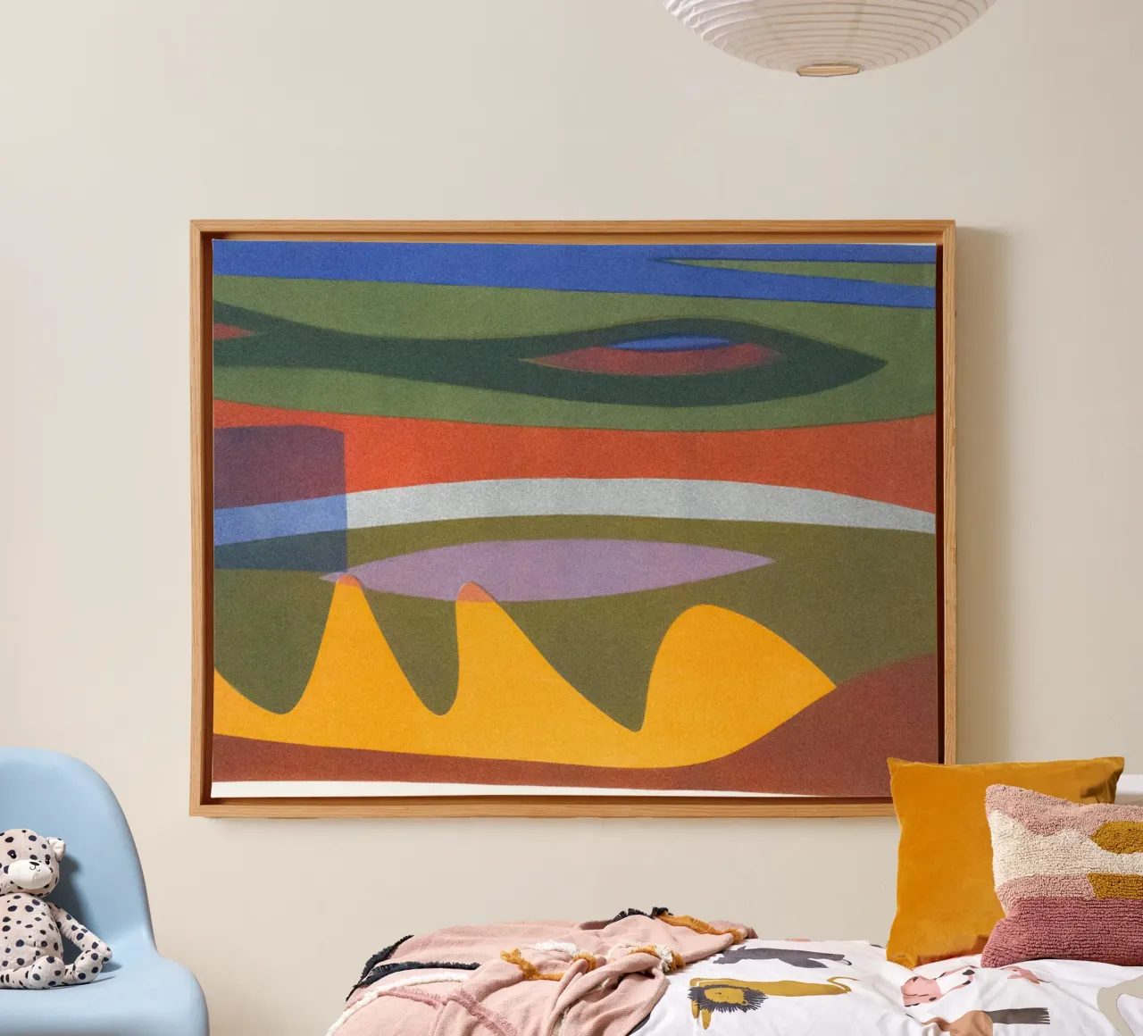 overlapping layers colorful tela da Histrol