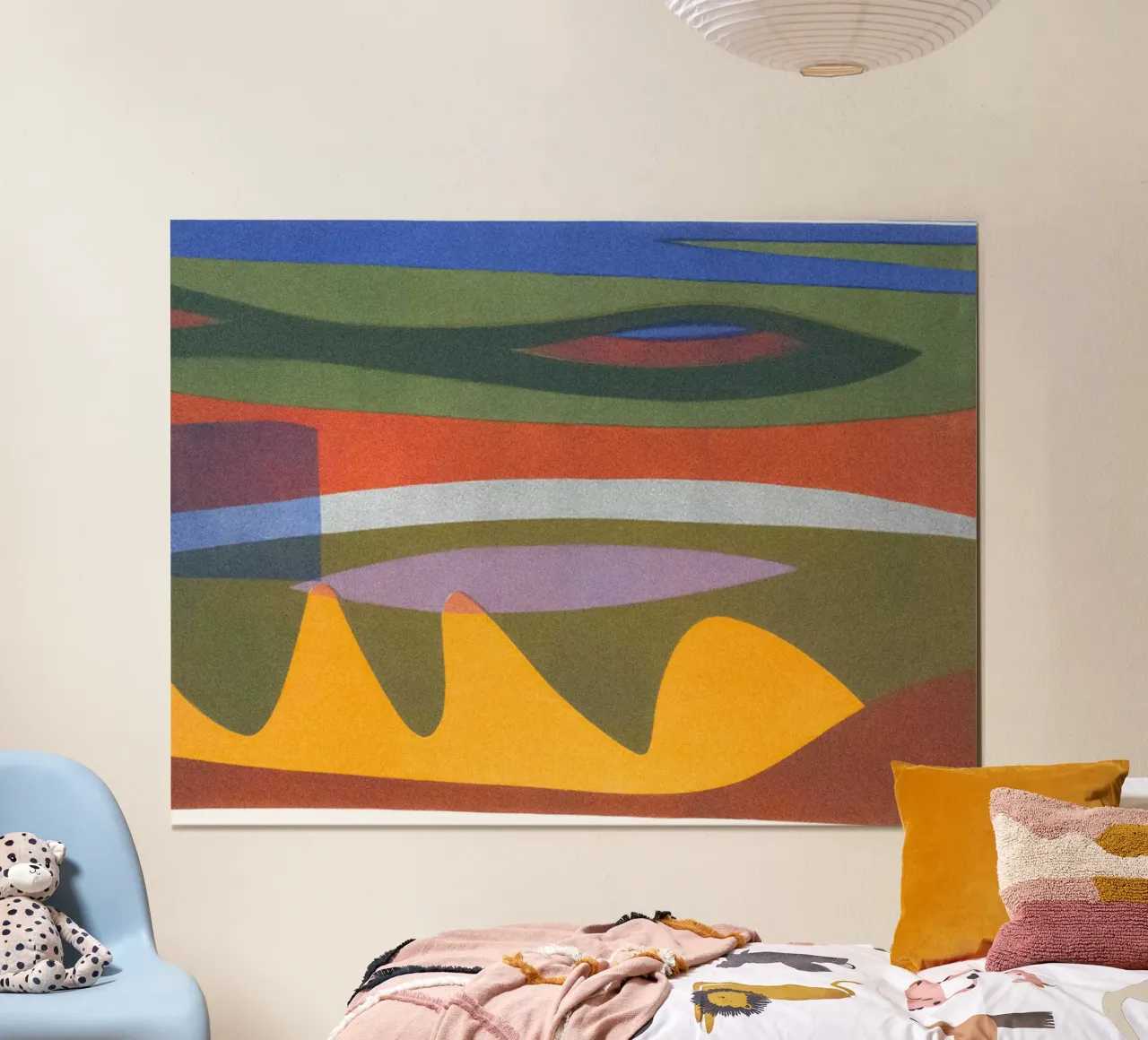 overlapping layers colorful carta hahnemühle da Histrol