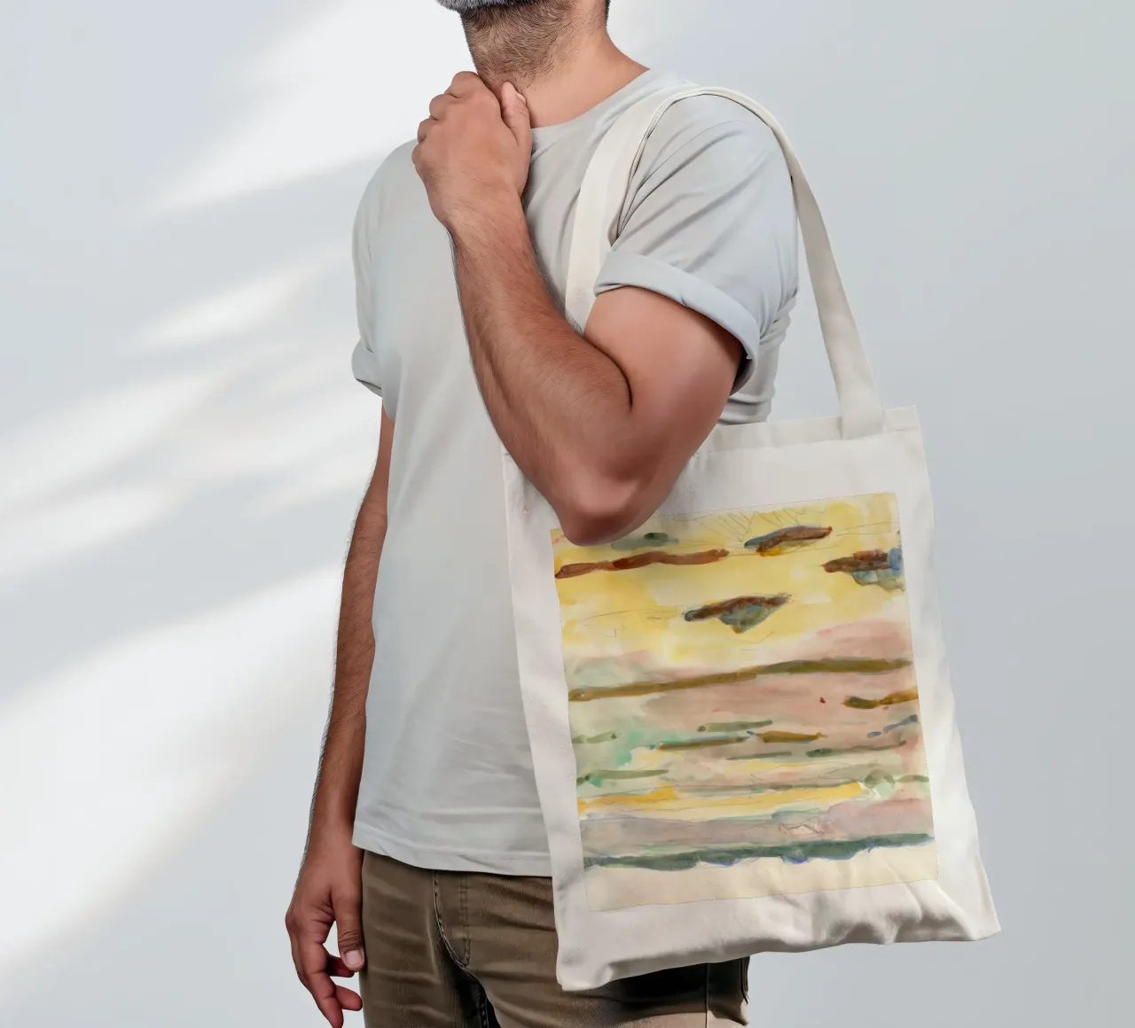 soft color gradient borsa in juta da Histrol