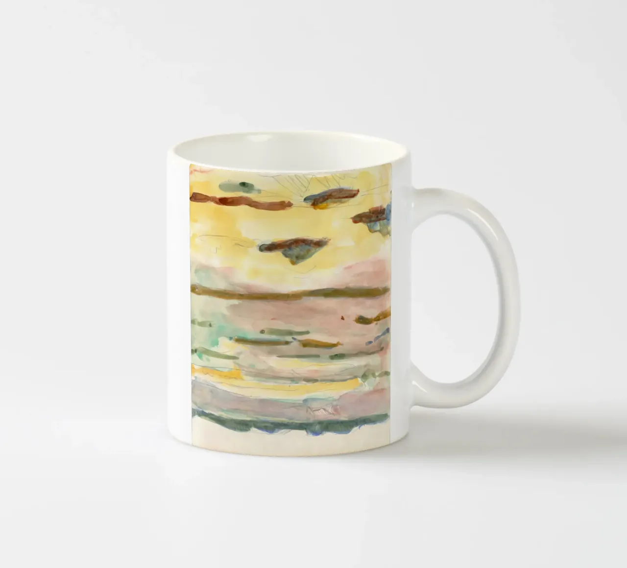 soft color gradient keramische mok van Histrol