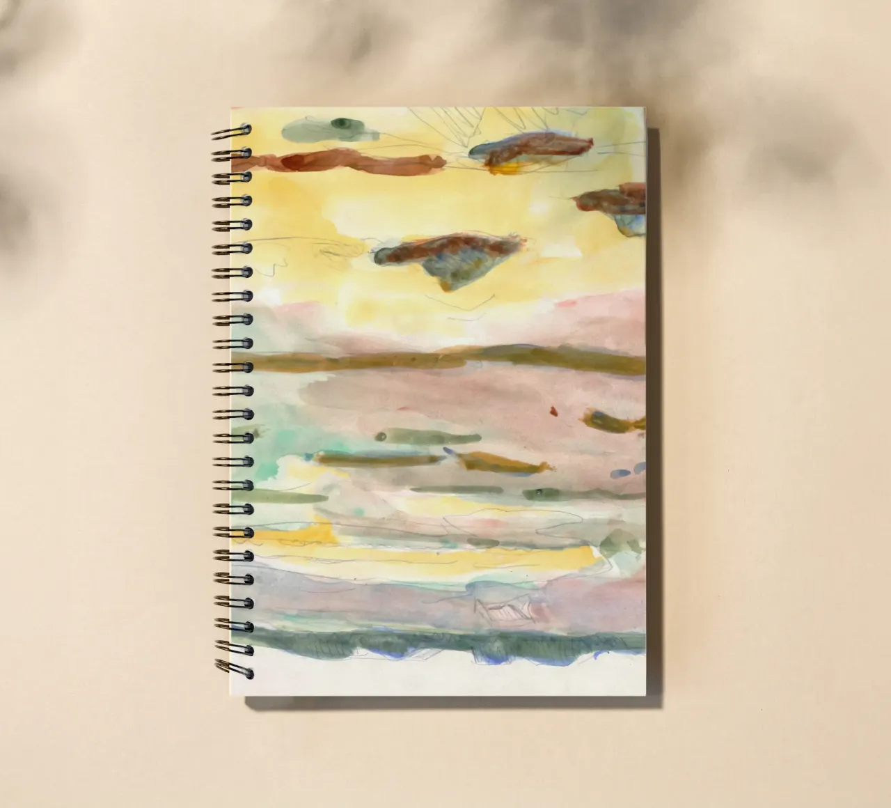 soft color gradient spiral notebook by Histrol
