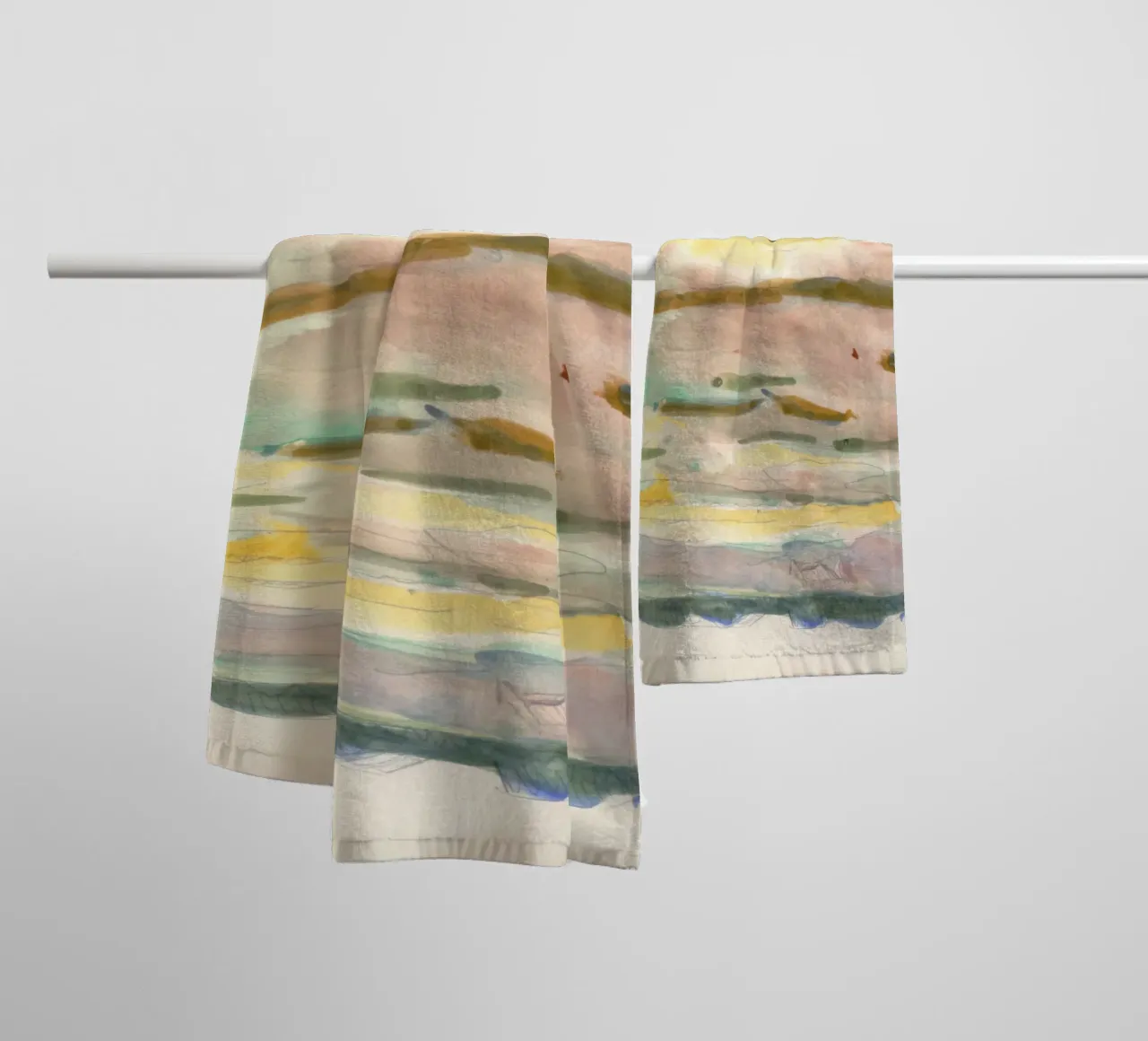 soft color gradient towel by Histrol