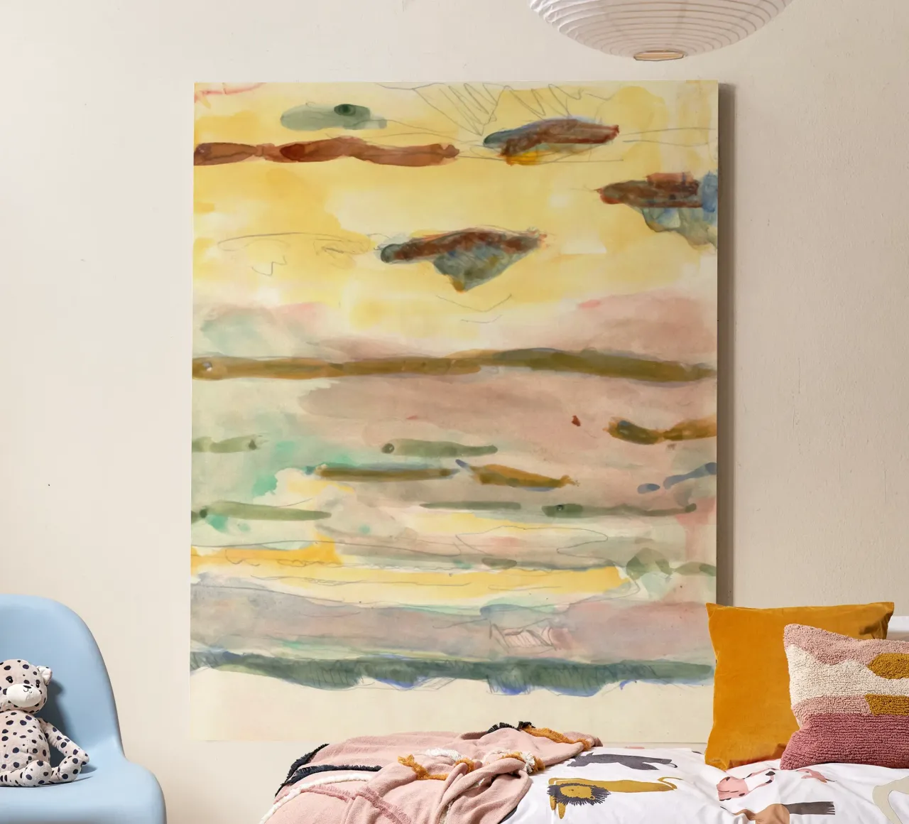 soft color gradient canvas van Histrol