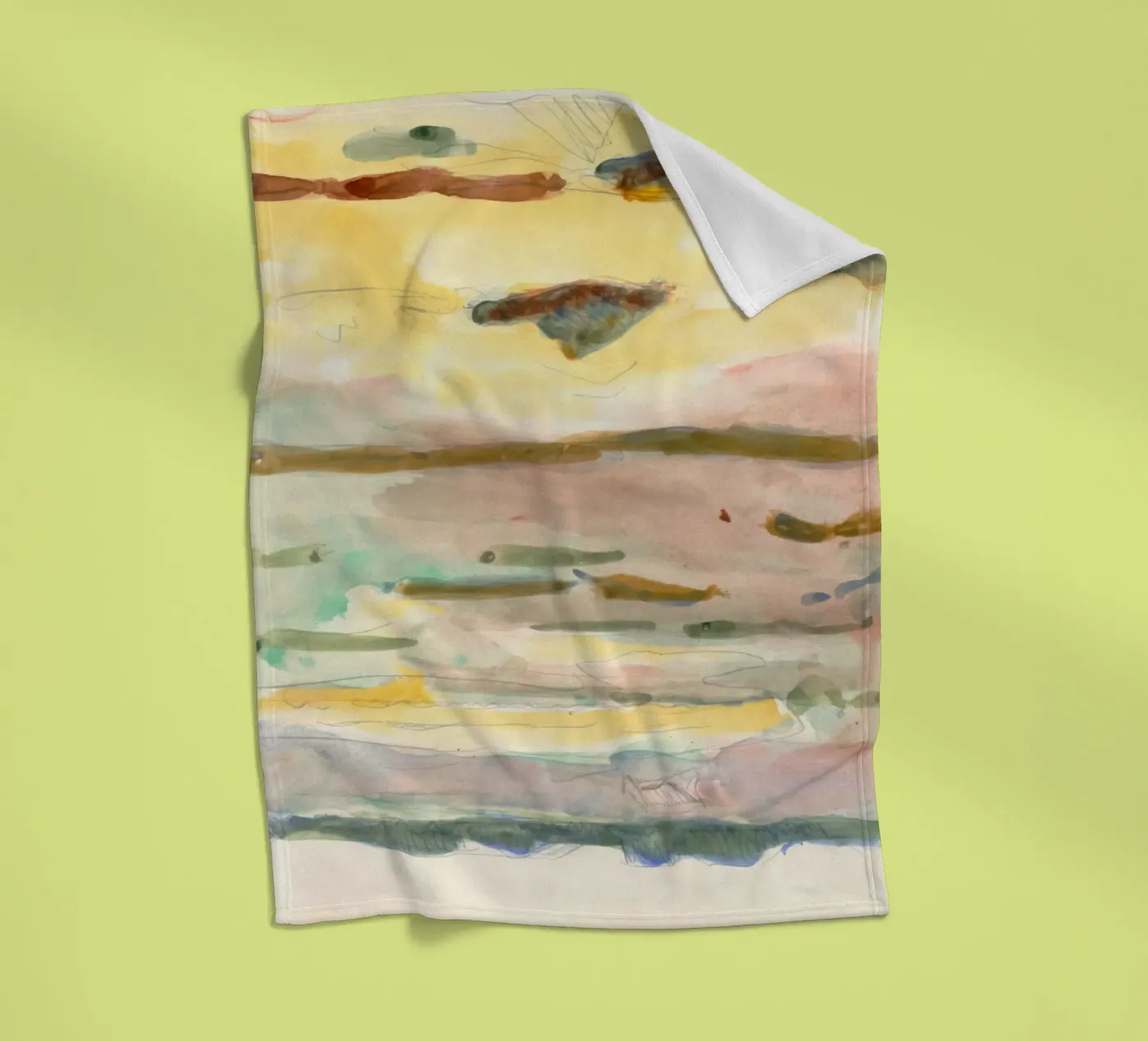 soft color gradient fleecedeken van Histrol