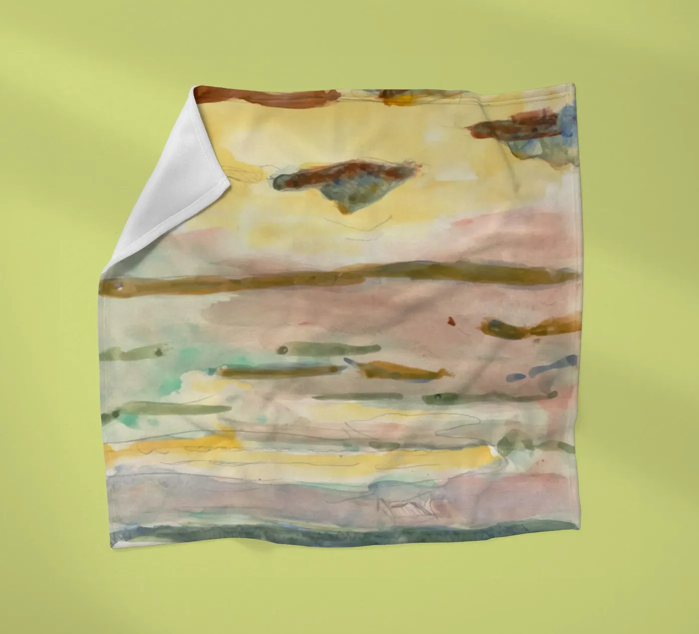 soft color gradient fleecedeken van Histrol