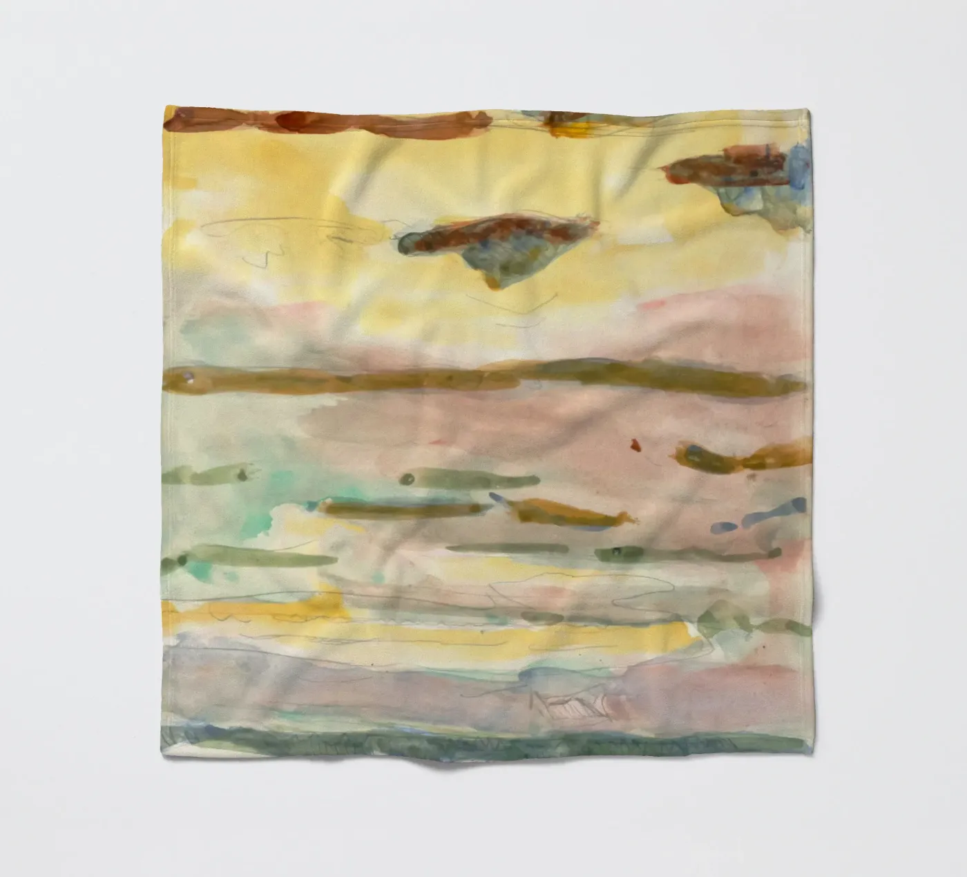 soft color gradient fleecedeken van Histrol