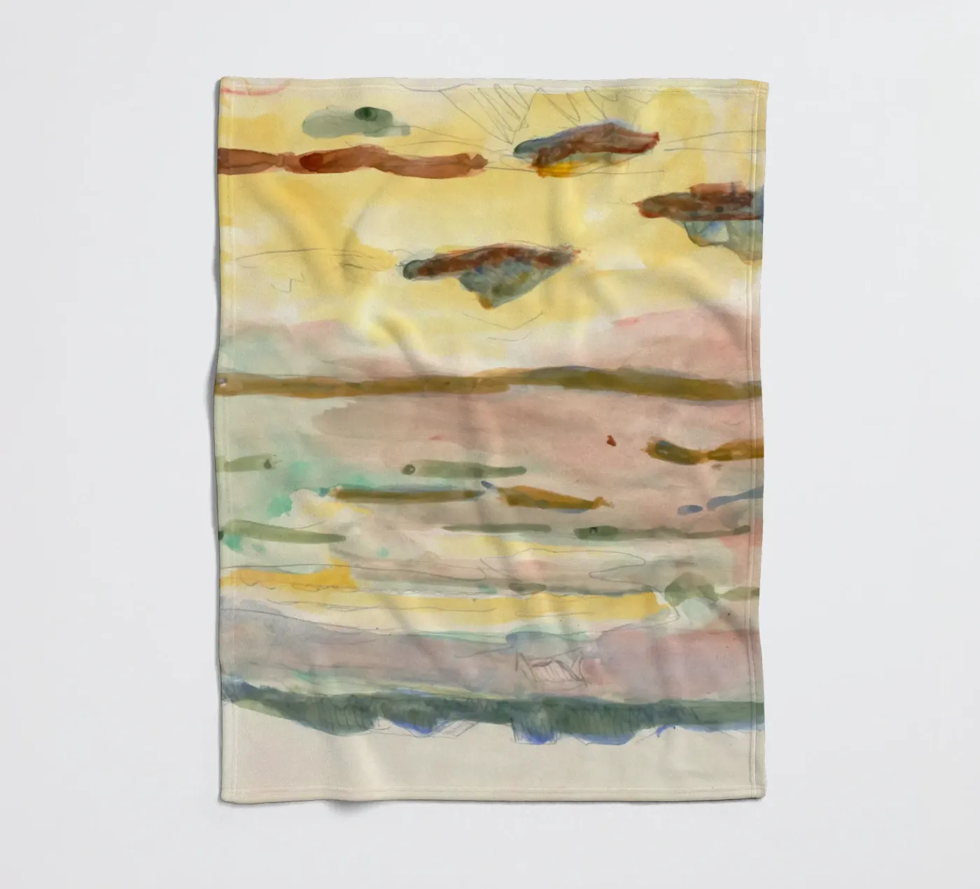 soft color gradient fleecedeken van Histrol