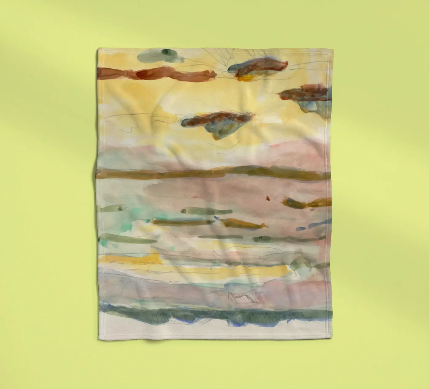 soft color gradient fleecedeken van Histrol