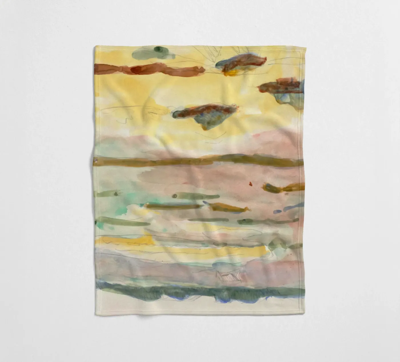 soft color gradient fleecedeken van Histrol