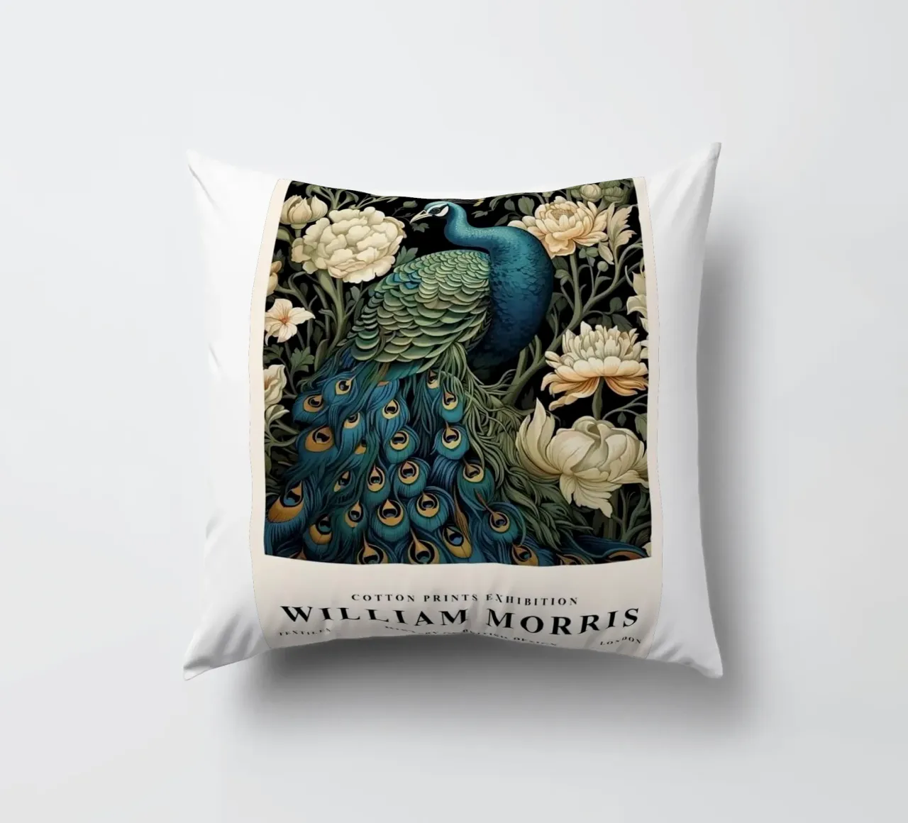 William Morris - Pavone cuscino da ART LEGEND ORIGINAL