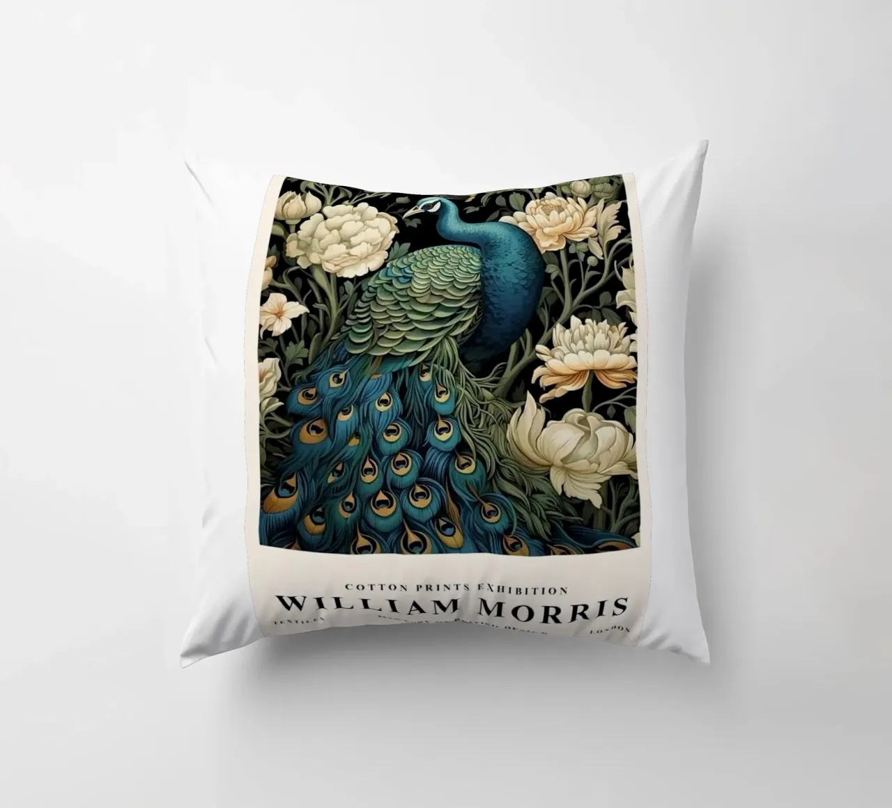 William Morris - Pavone cuscino da ART LEGEND ORIGINAL