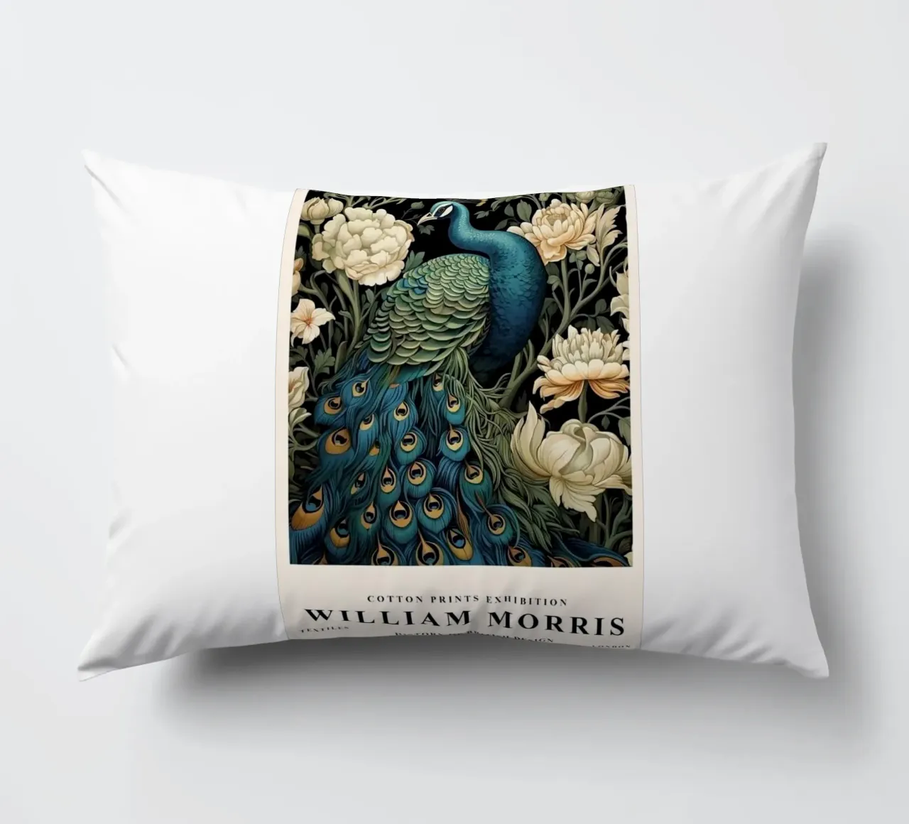 William Morris - Pavone cuscino da ART LEGEND ORIGINAL