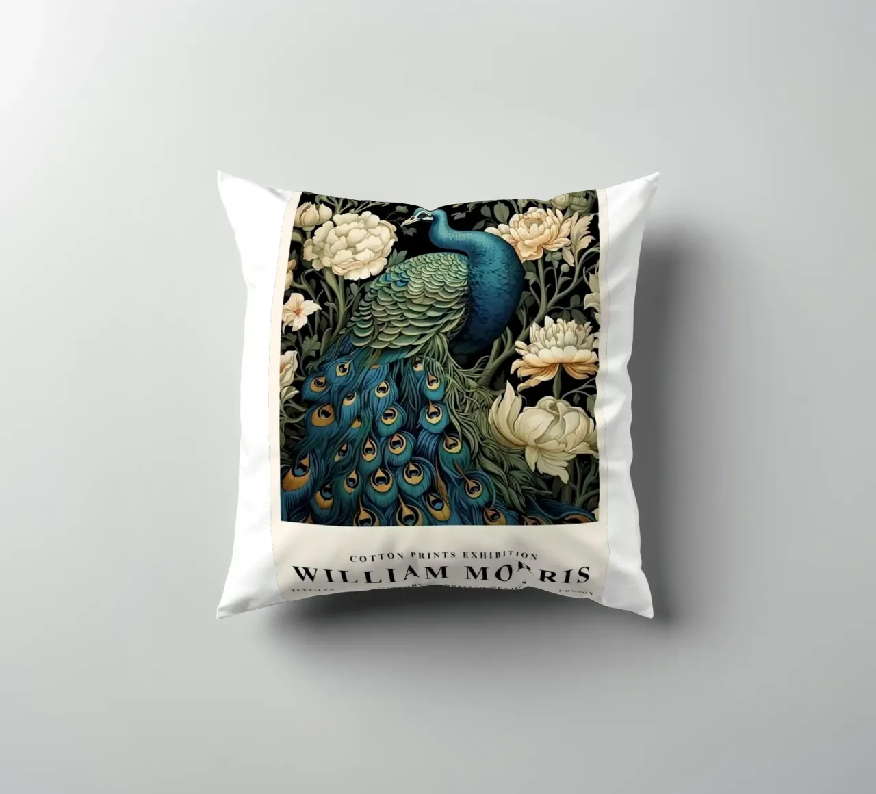 William Morris - Pavone cuscino da ART LEGEND ORIGINAL