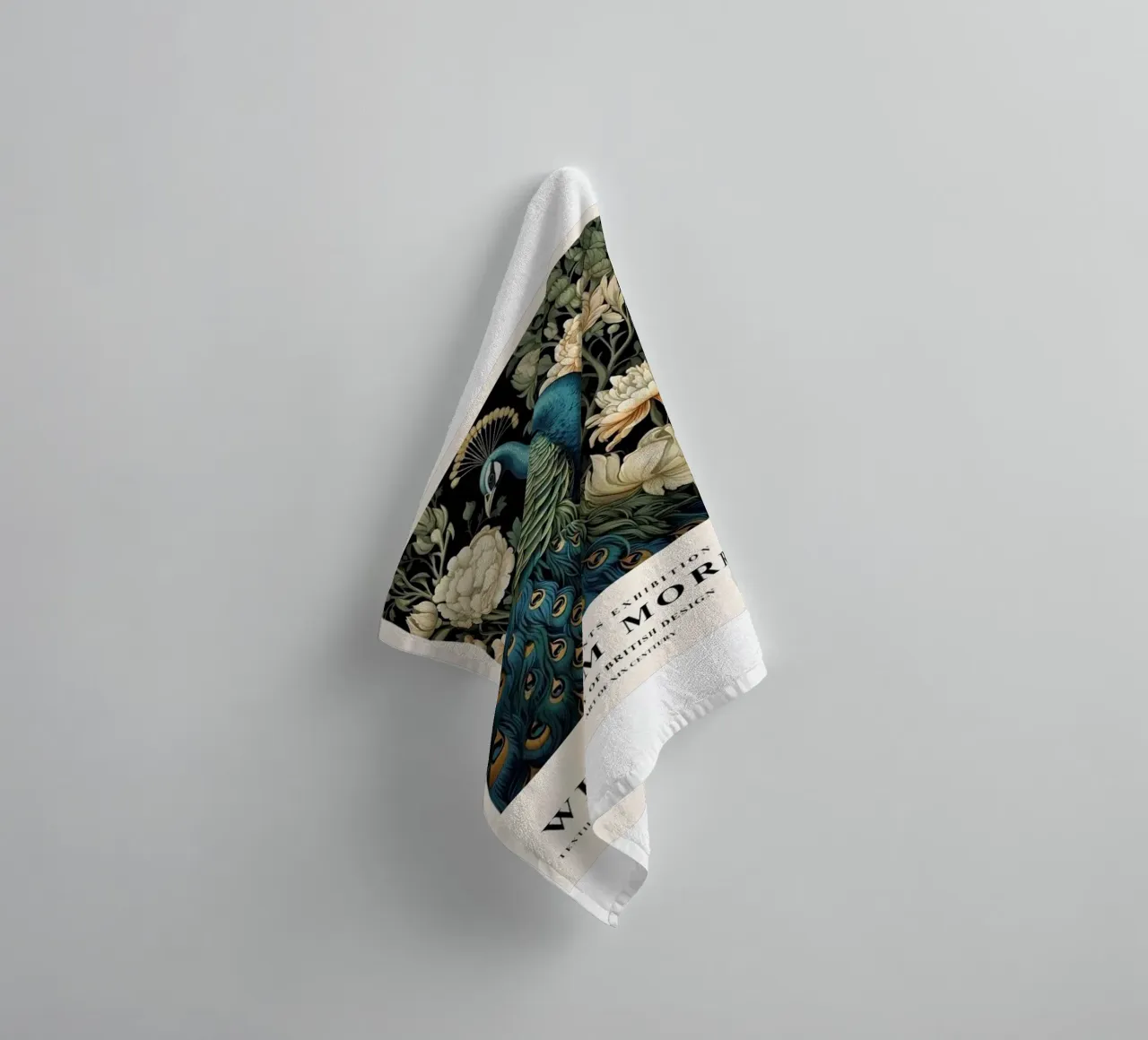 William Morris - Pavone asciugamano da bagno da ART LEGEND ORIGINAL