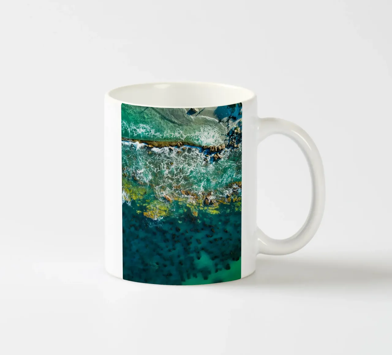 aerial view tazza in ceramica da prindy