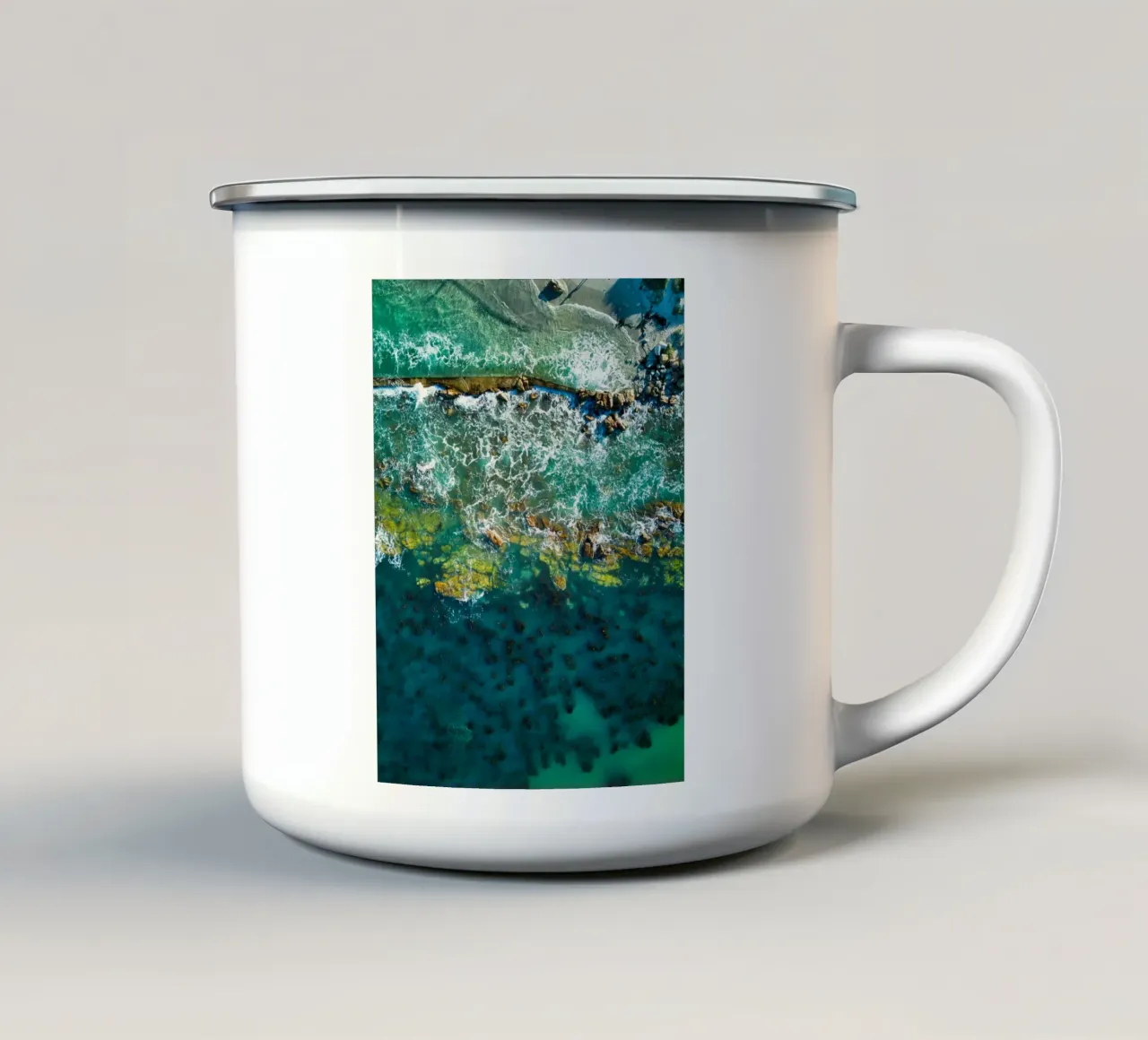 aerial view tazza in smalto da prindy