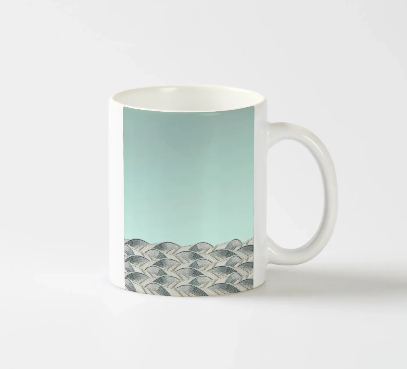 pattern structure keramische mok van prindy