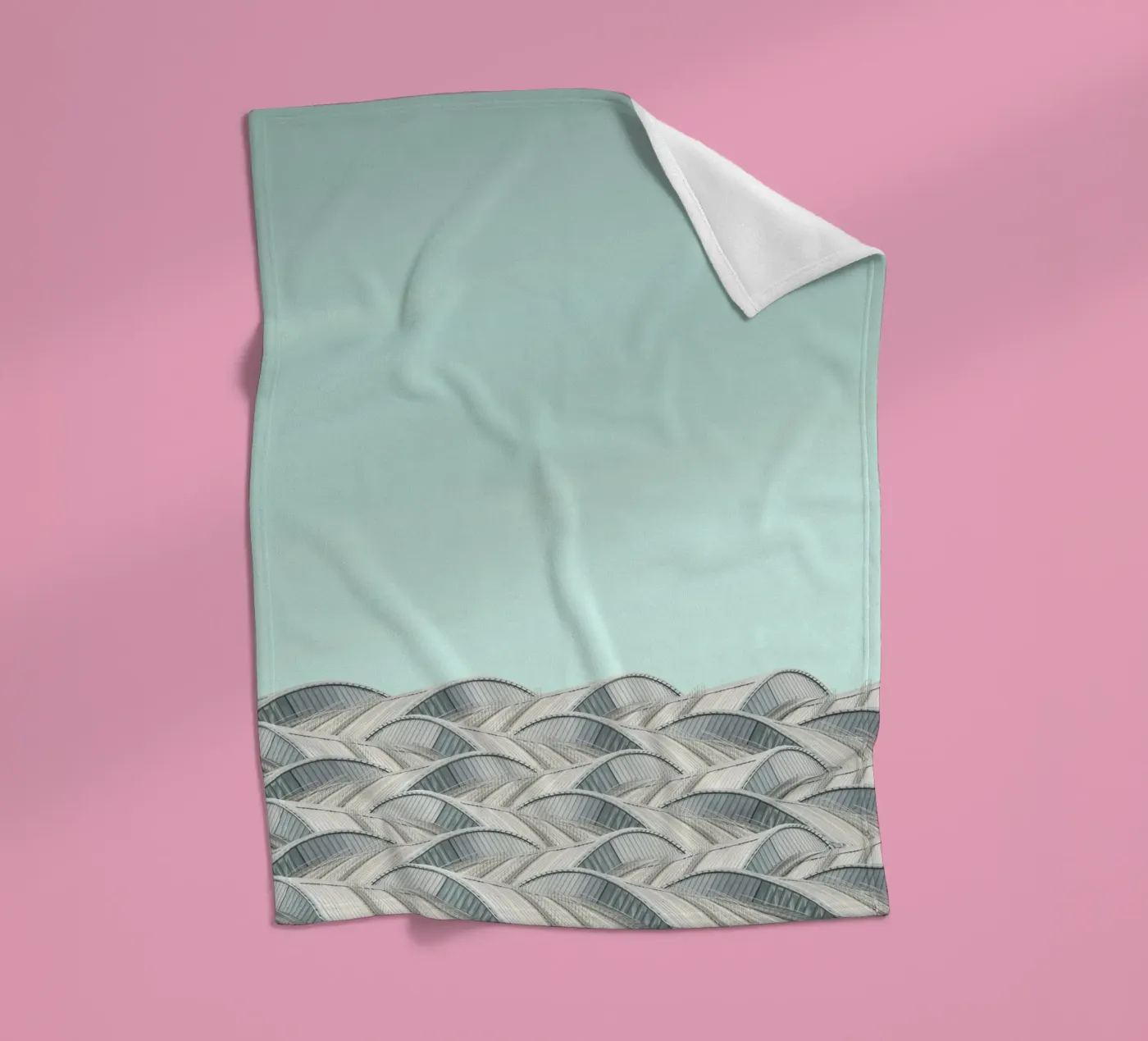 pattern structure fleece blanket by prindy