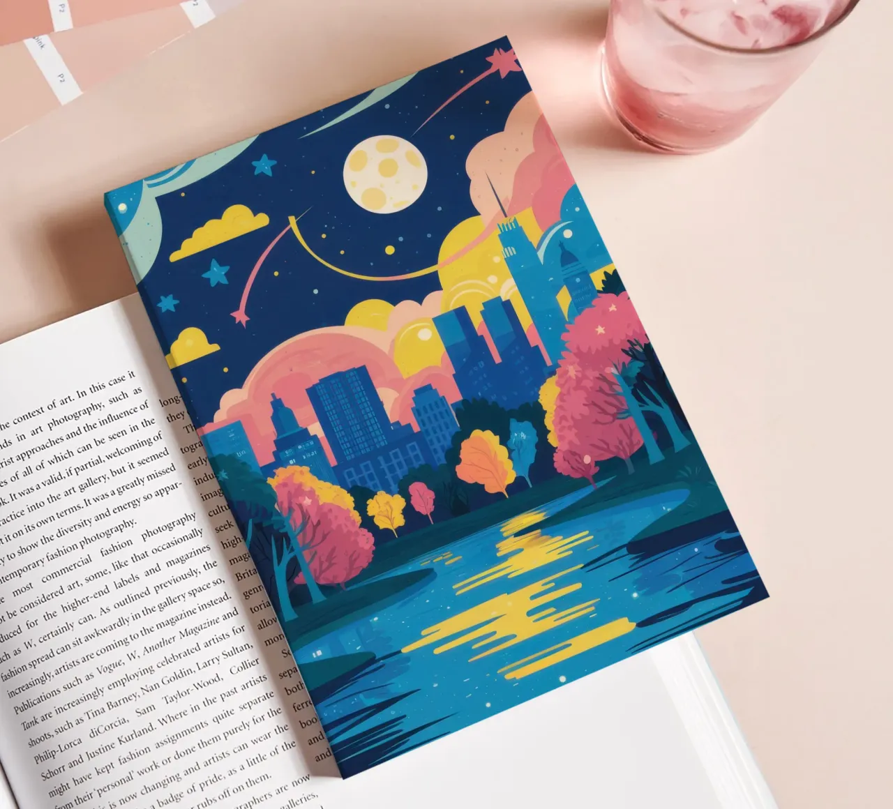 Nocturne City Reflection notebook by Monuments Fire