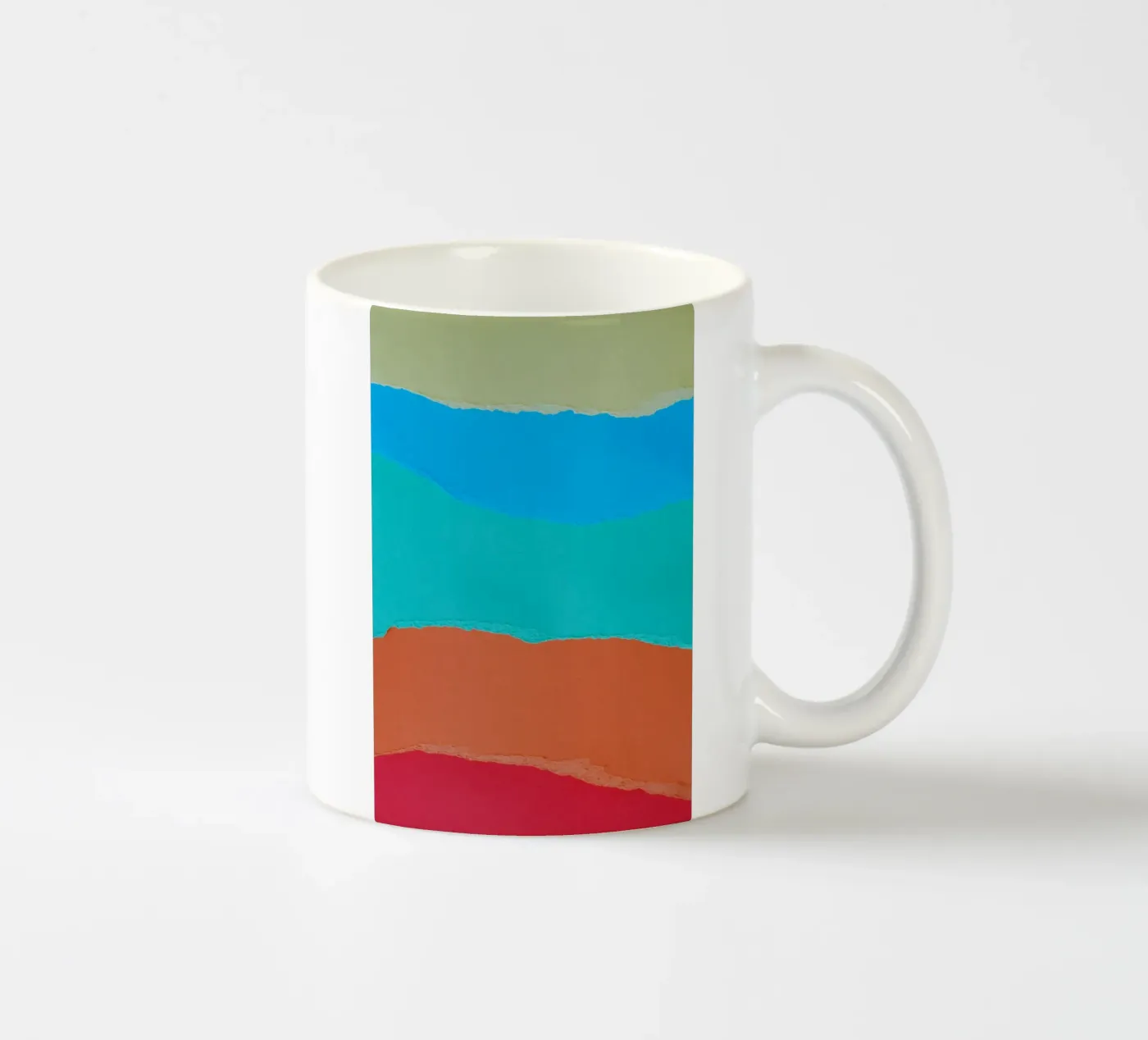 overlapping layers ceramic mug by twillight