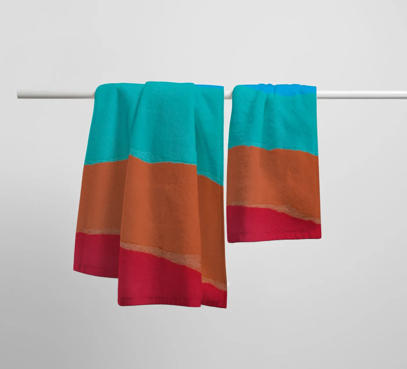 overlapping  layers badhanddoek van twillight
