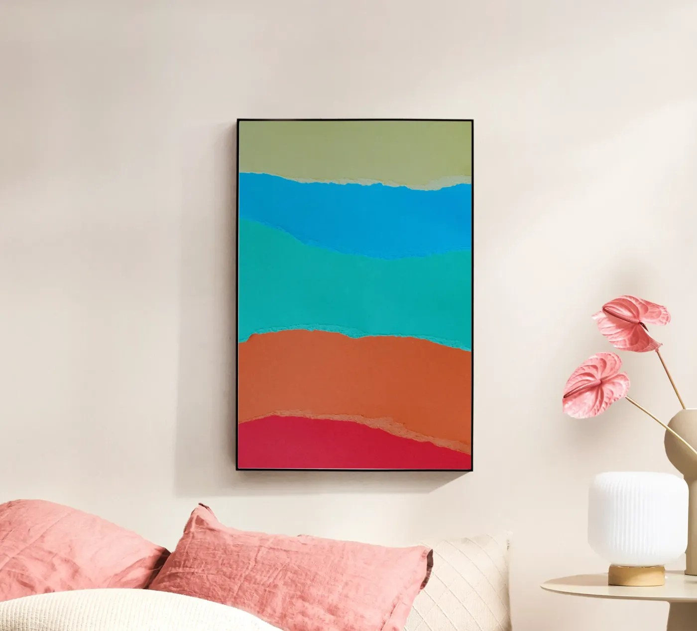 overlapping  layers acryl van twillight