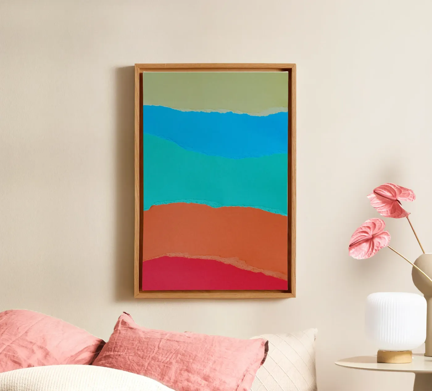 overlapping  layers canvas van twillight