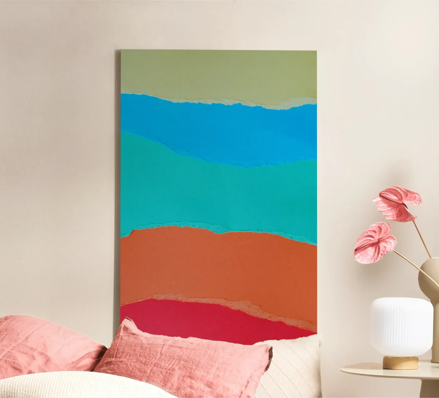 overlapping  layers canvas van twillight