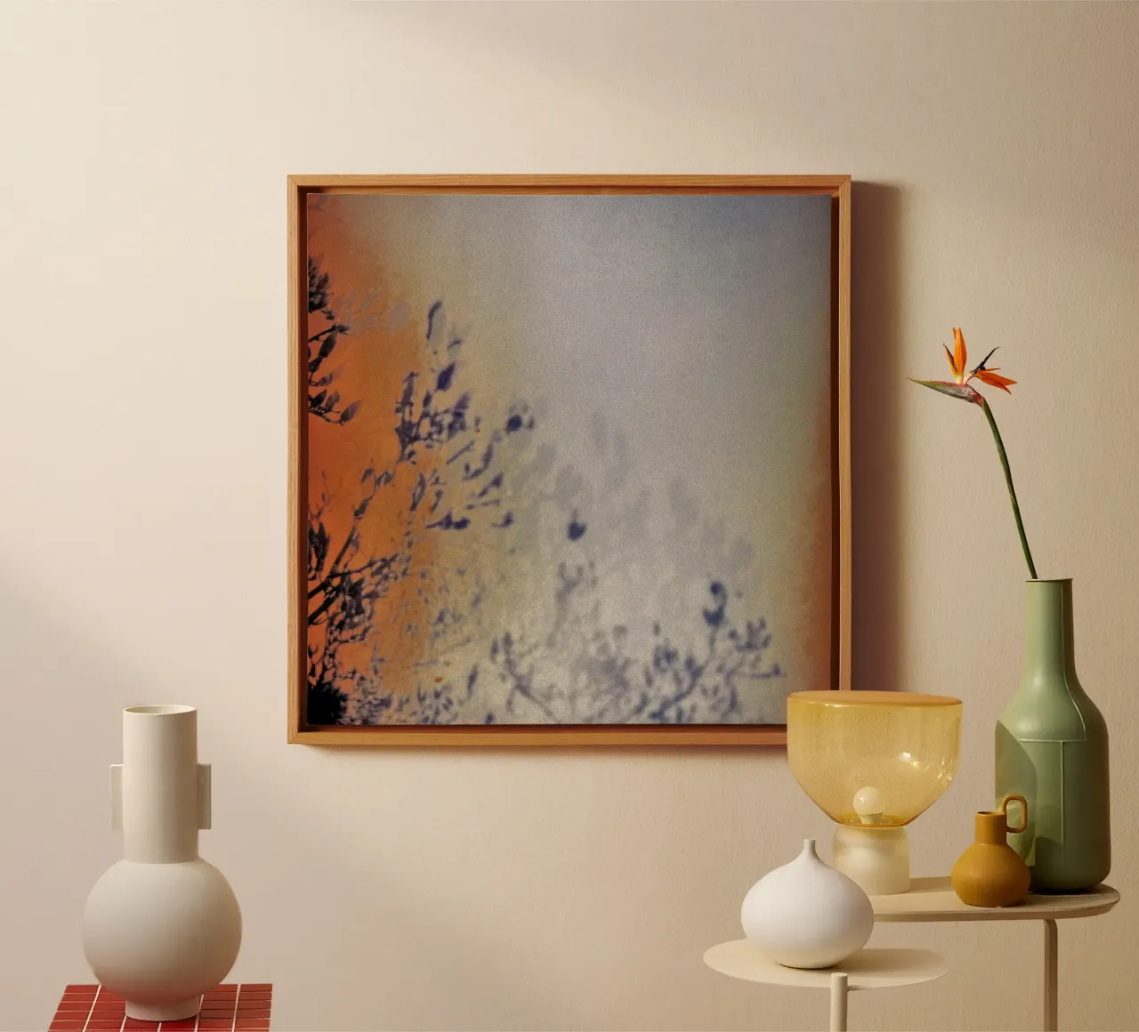 silhouette gradient tela con Cornice a cassetta da twillight