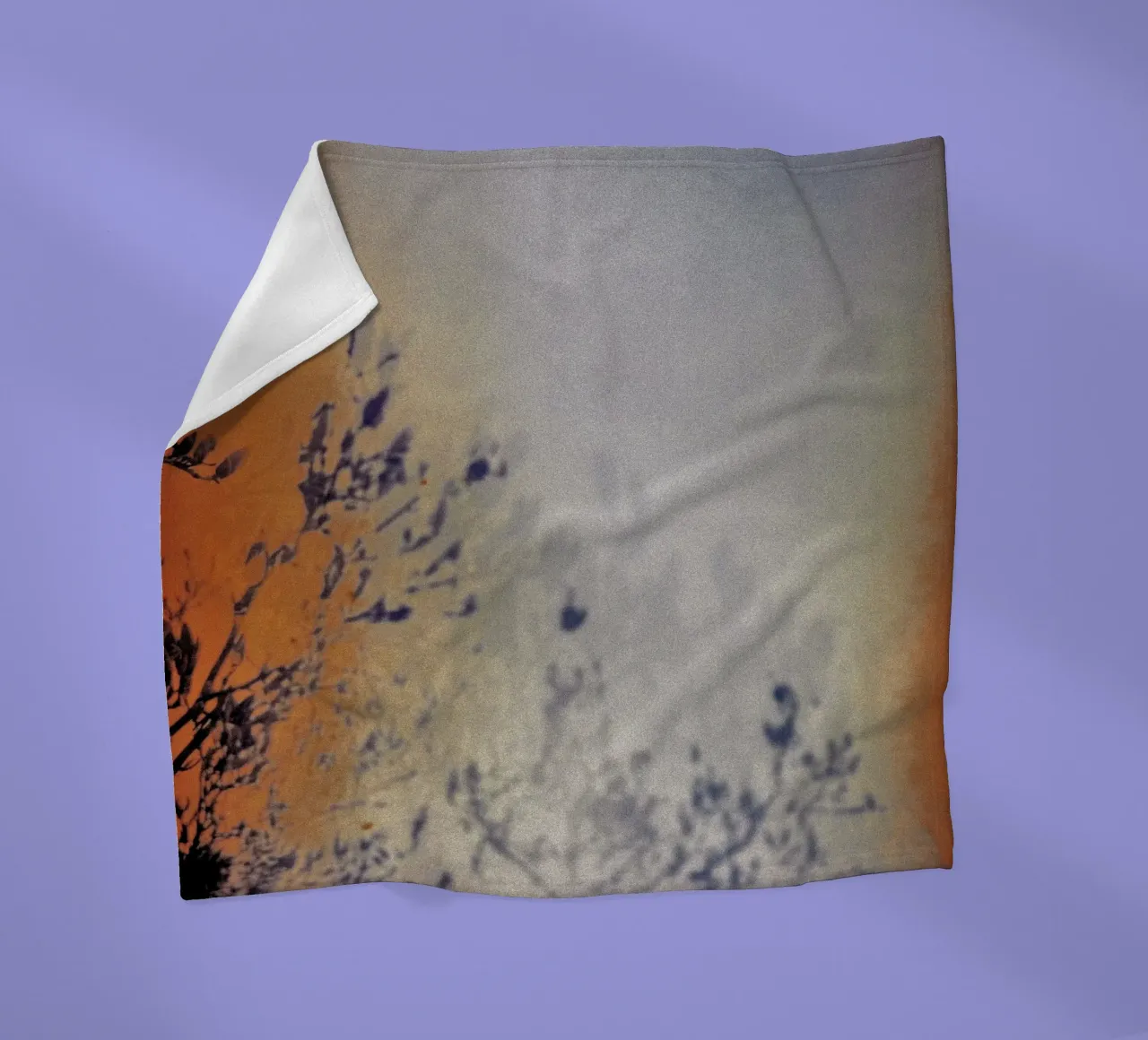 silhouette gradient coperta in pile da twillight