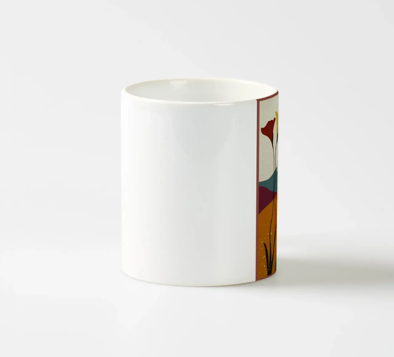 Paesaggio floreale astratto tazza in ceramica da Food And Kitchen