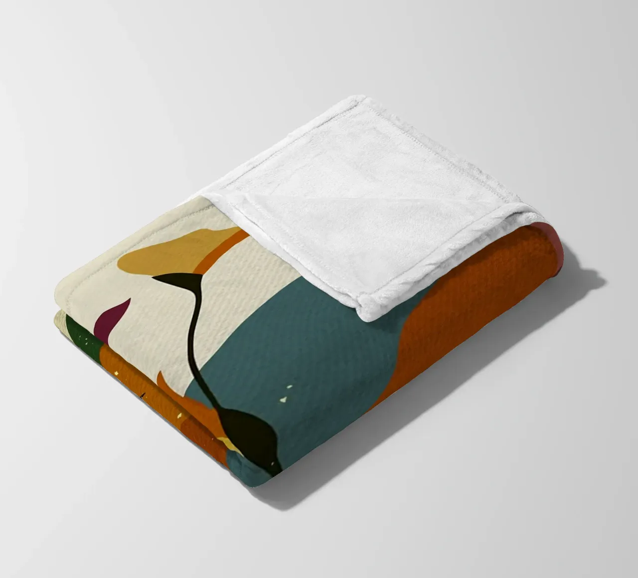 Paesaggio floreale astratto coperta in pile da Food And Kitchen