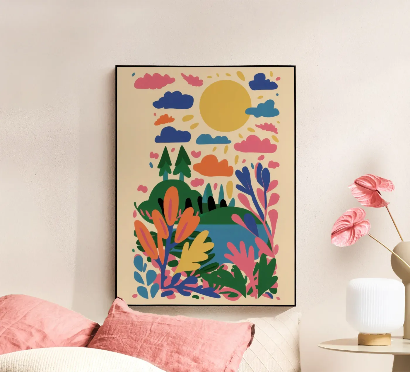 Folklore Nature Quilt acrylic glass by Reds Jays