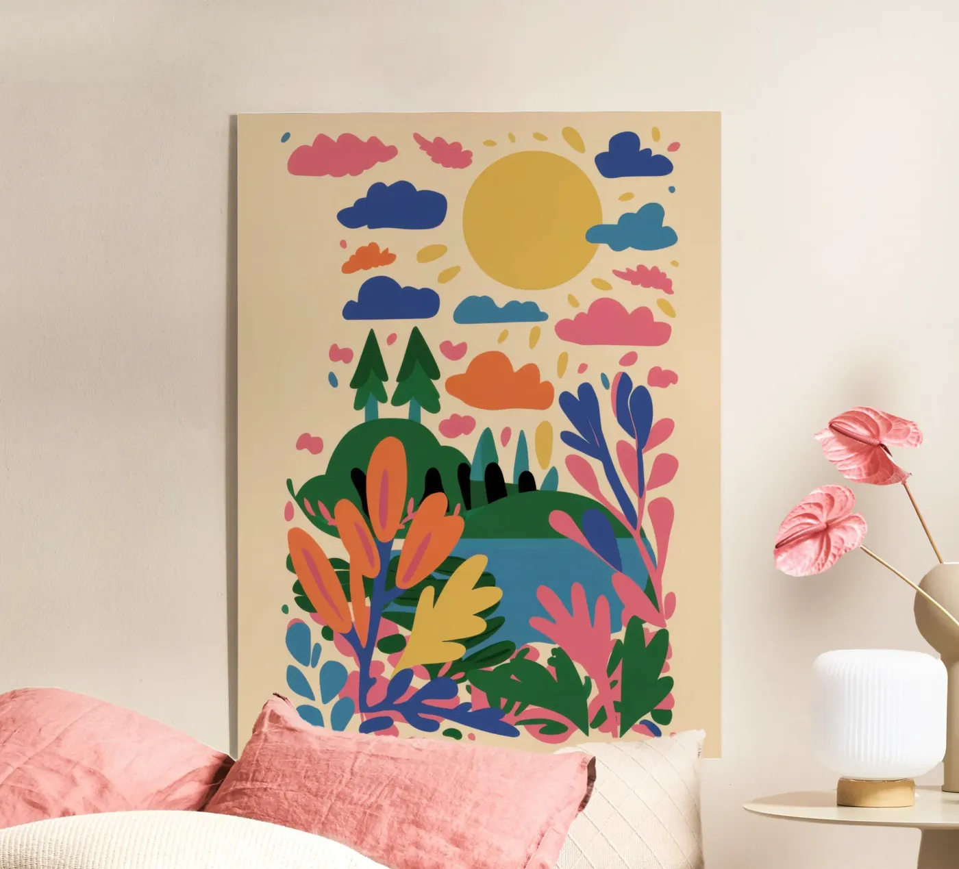 Folklore Nature Quilt acrylic glass by Reds Jays