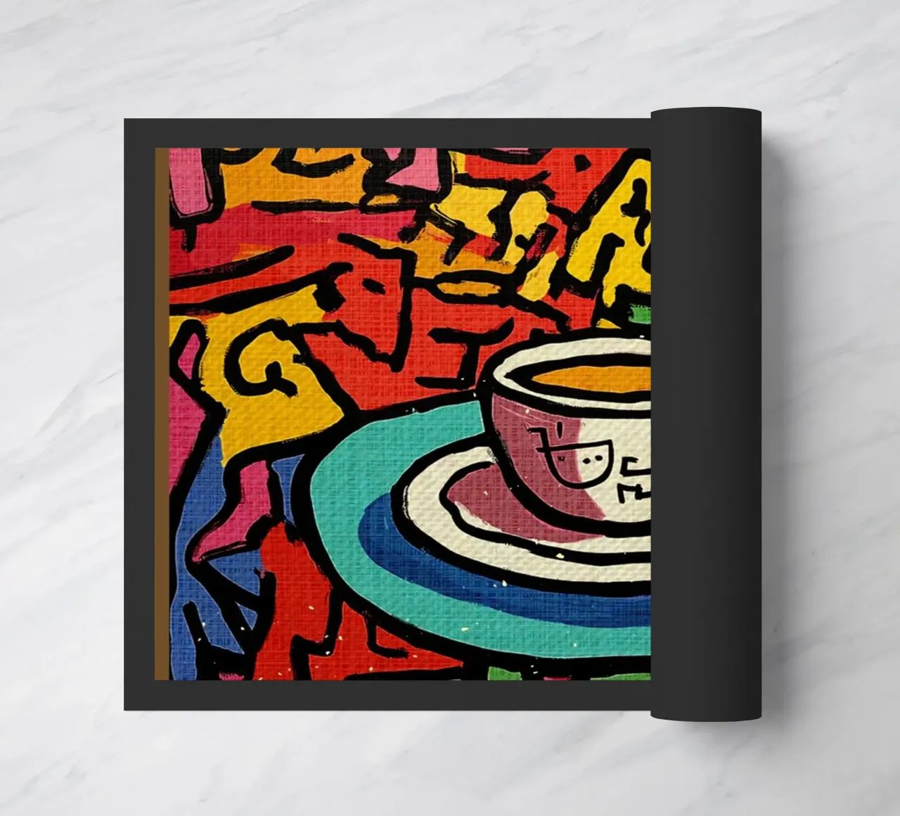 Tazza da caffè astratta zerbino da VintageDesign