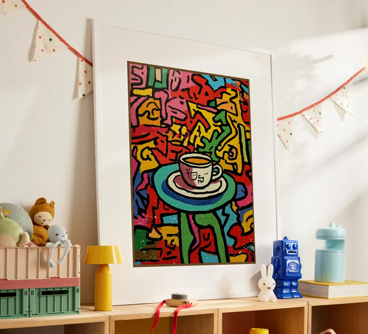 Tazza da caffè astratta carta hahnemühle da VintageDesign