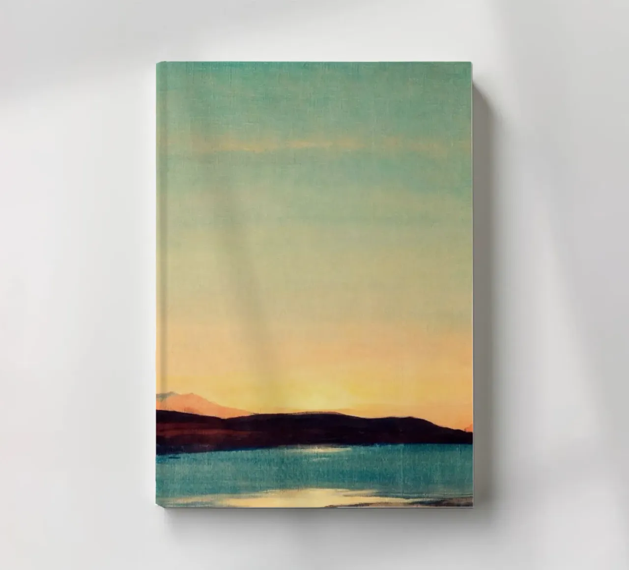 sunset on lake notebook by twillight
