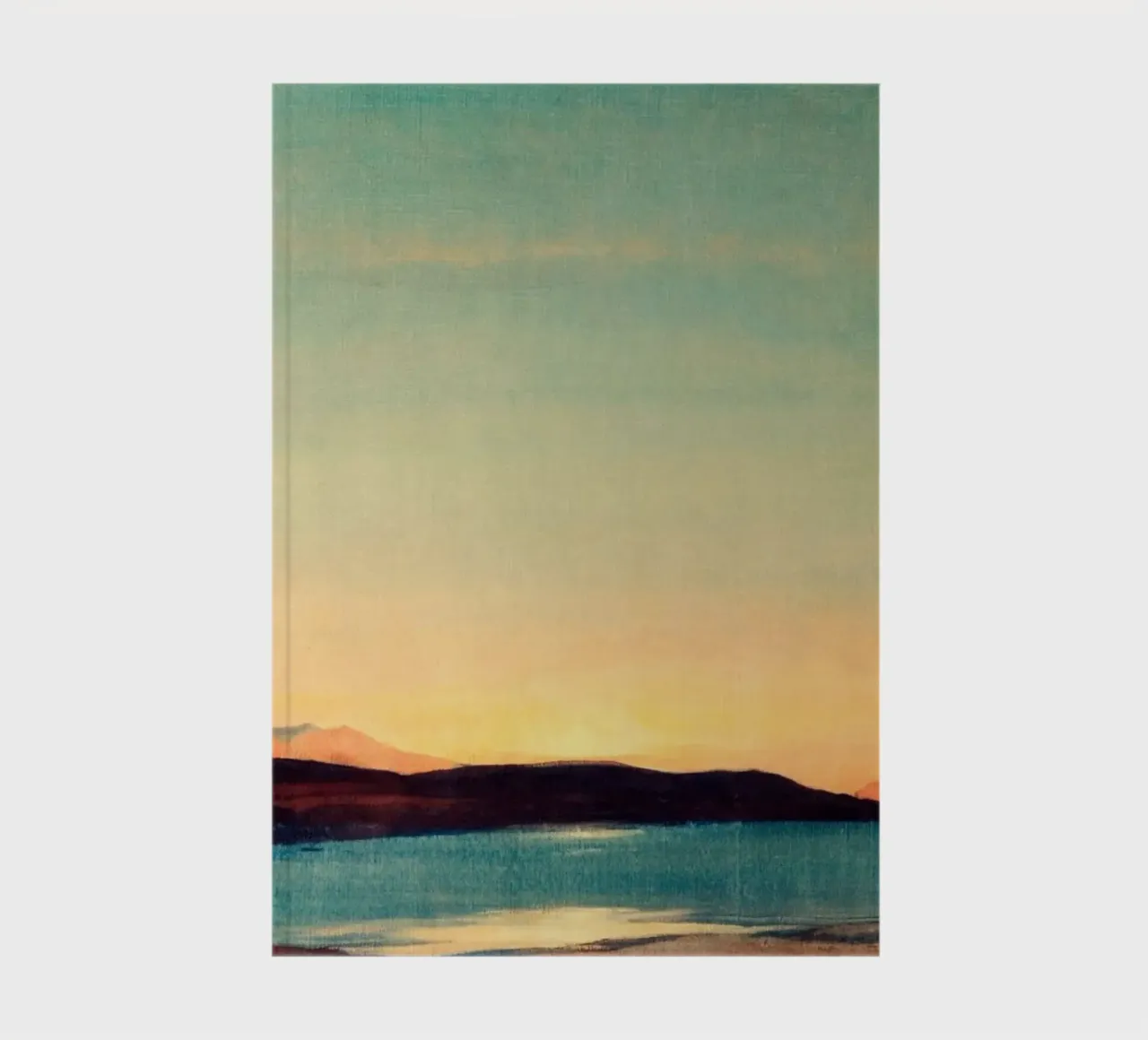 sunset on lake notebook by twillight