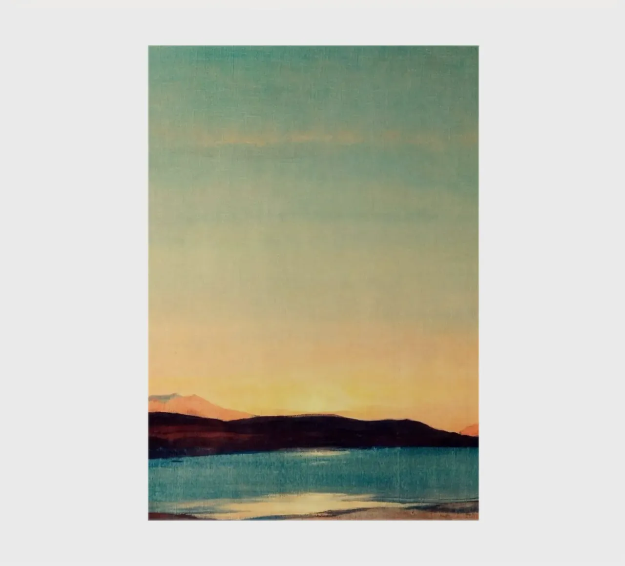 sunset on lake notebook by twillight