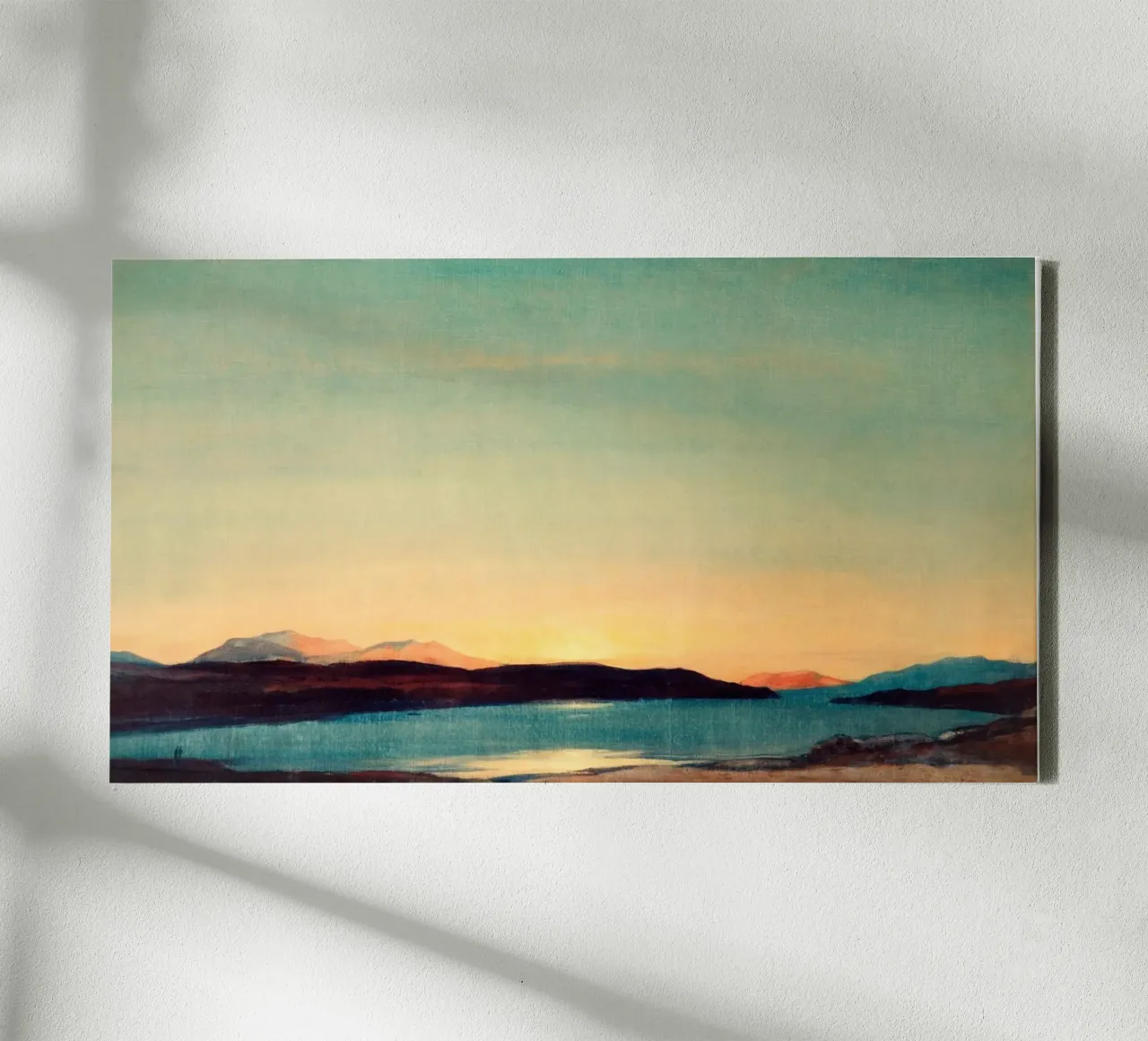 sunset on lake tela da twillight