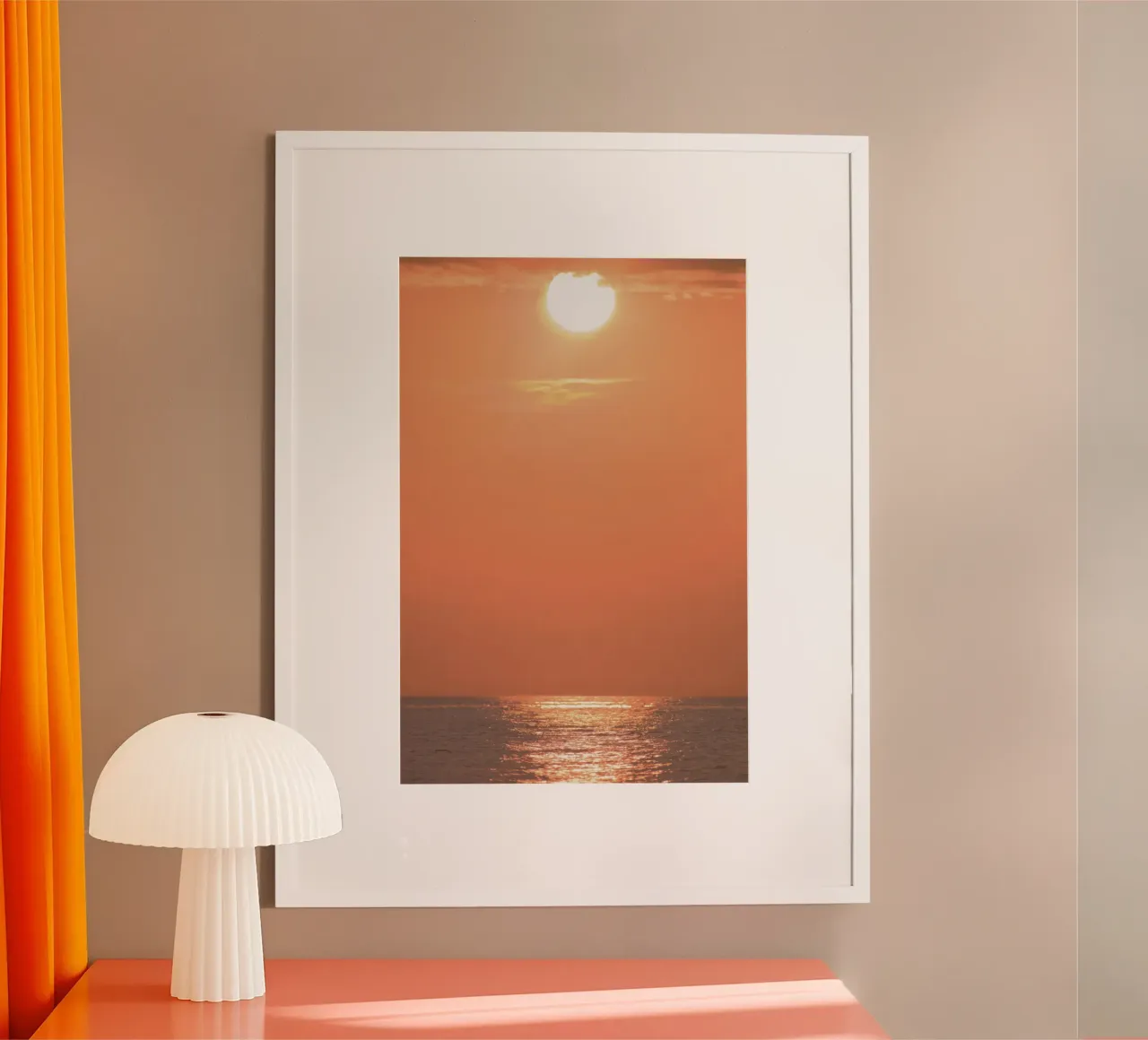 clouds water poster con telaio in plastica da twillight