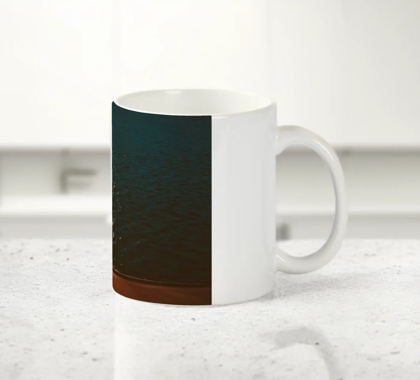 reflection waves ceramic mug by twillight