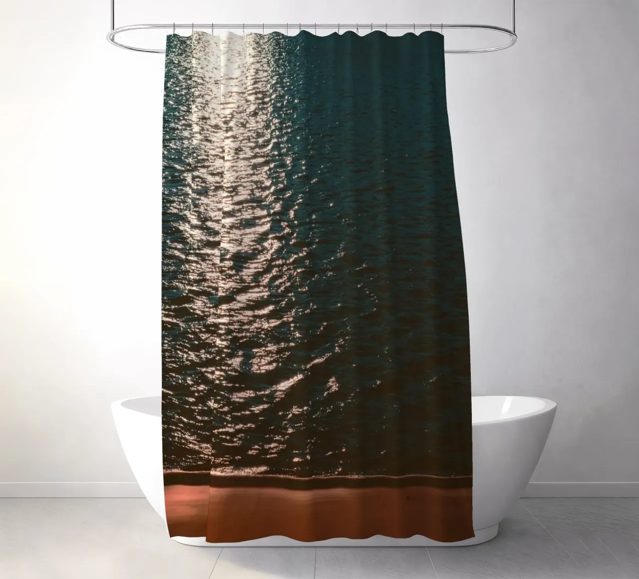reflection waves Duschvorhang von twillight
