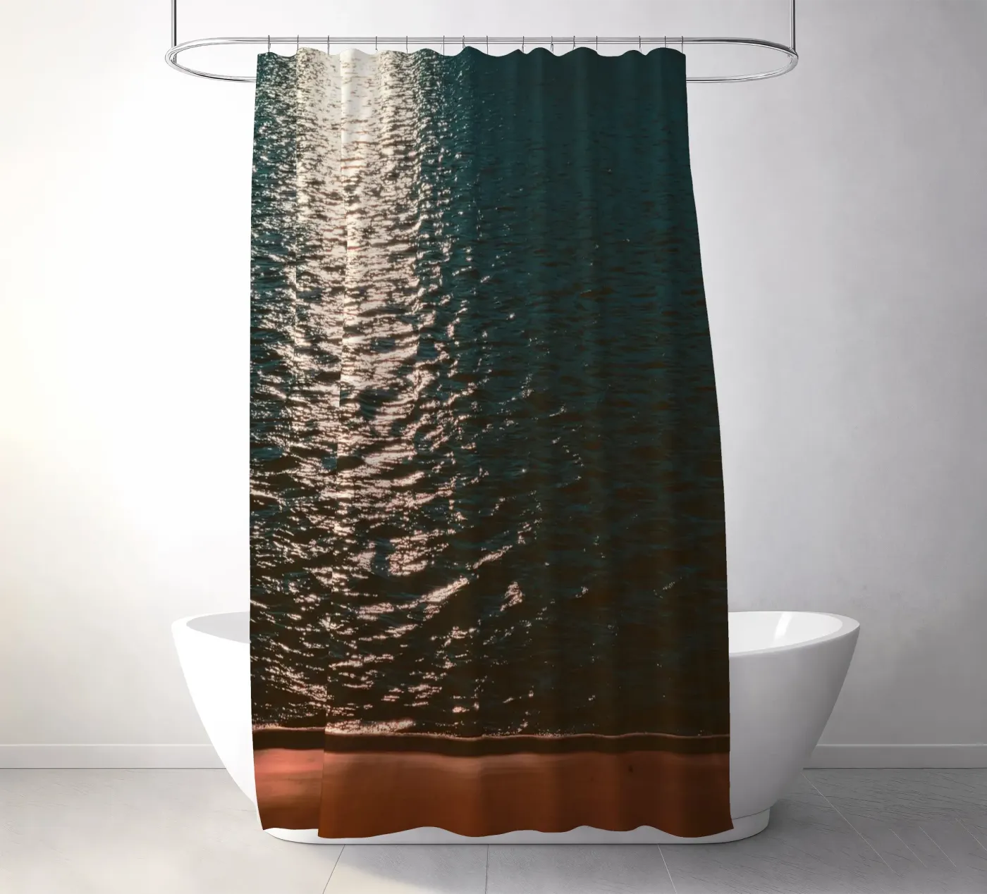 reflection waves Duschvorhang von twillight